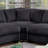 Oversized Corner Sectional Sofa With Ottoman, Corduroy Cloud Sectional Couches-1161094833