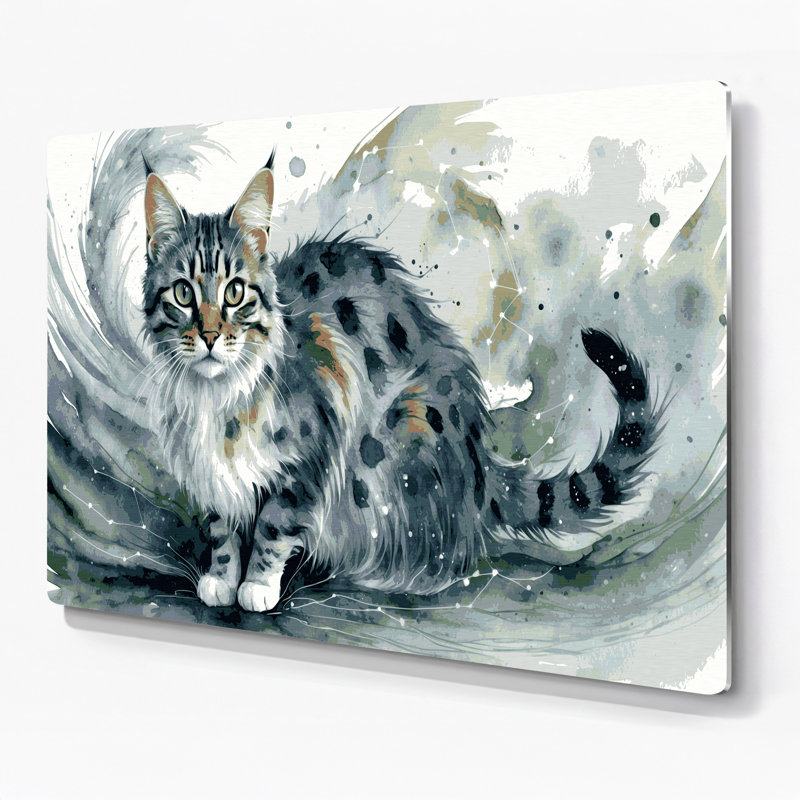 Art mural en métal Cats, H 24 po x l 36 po