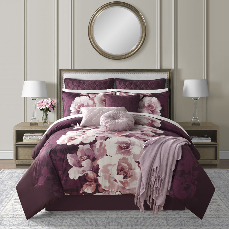 Liana Oversized Floral 14 Piece Comforter Set
