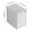 12" Bathroom Side Cabinet, Soft Close Doors, Float Mounting Design, Glossy White,(Kd-Packing)