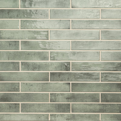 Stella 2" x 10" Glossy Ceramic Subway Wall Tile