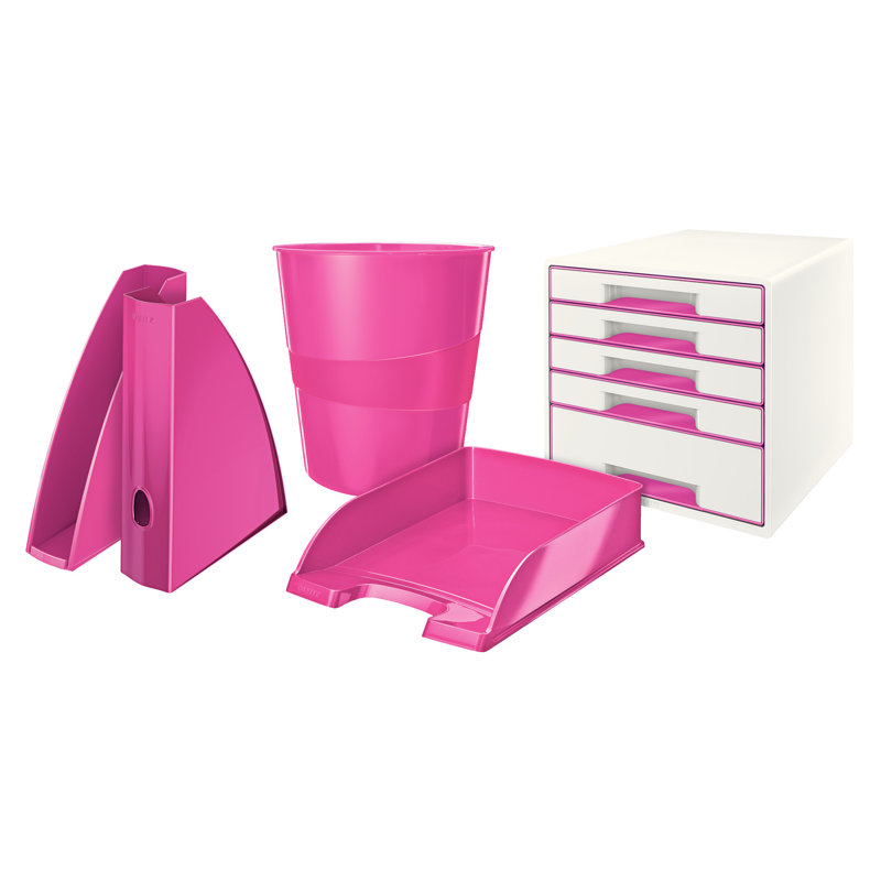 Free Standing Magazine Rack, Pink