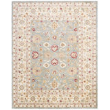 Antiquity Wool Oriental Area Rug in Gray Blue / Beige