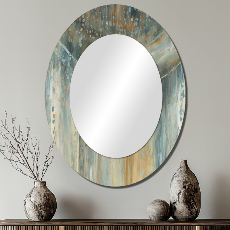 Miroir mural gris, 40 po x 30 po