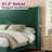 Belo King Green Upholstered Wingback Platform Bed-469607669-435998058