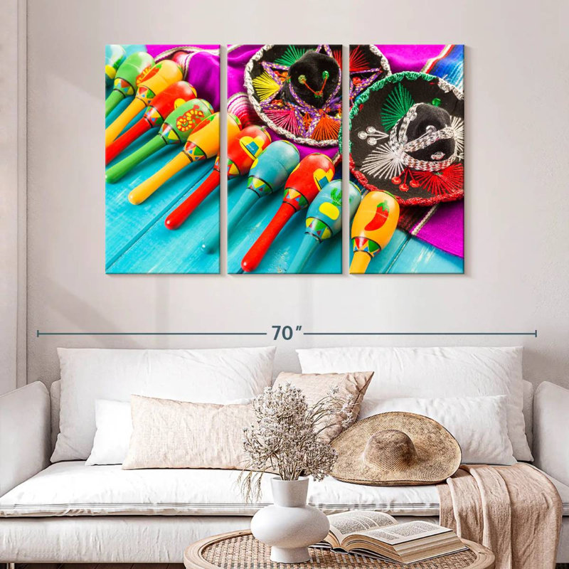 Maracas de la fête mexicaine Lelend, H 32 po x l 50 po