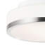 Plafonnier encastré à abat-jour cylindrique moderne en nickel satiné de 8 po compatible E26 à DEL - idéal pour la chambre à coucher, la boue, le couloir ou la salle de lavage