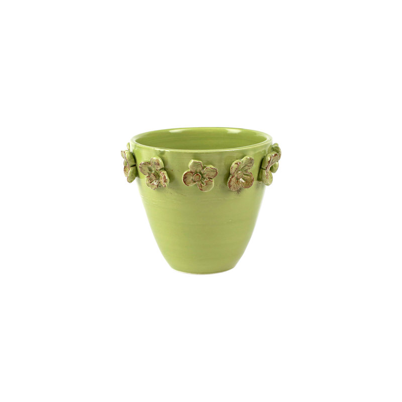 Petit cache-pot Rustic Garden, Vert