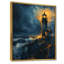 Décoration murale phare noir et bleu clair d'hiver-1079978108-1079978109