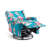 Upholstered Classic Wing Back Manual Handle Swivel Rock Glider Recliner with Naihead Trims-1522077309