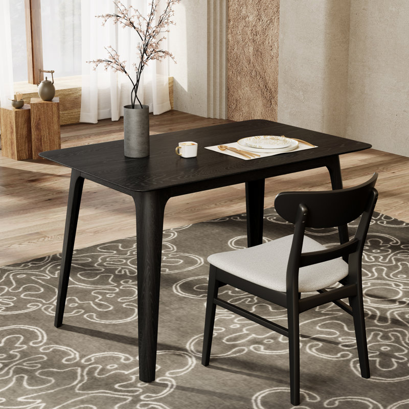 Table de salle à manger Mid-Century, Noir