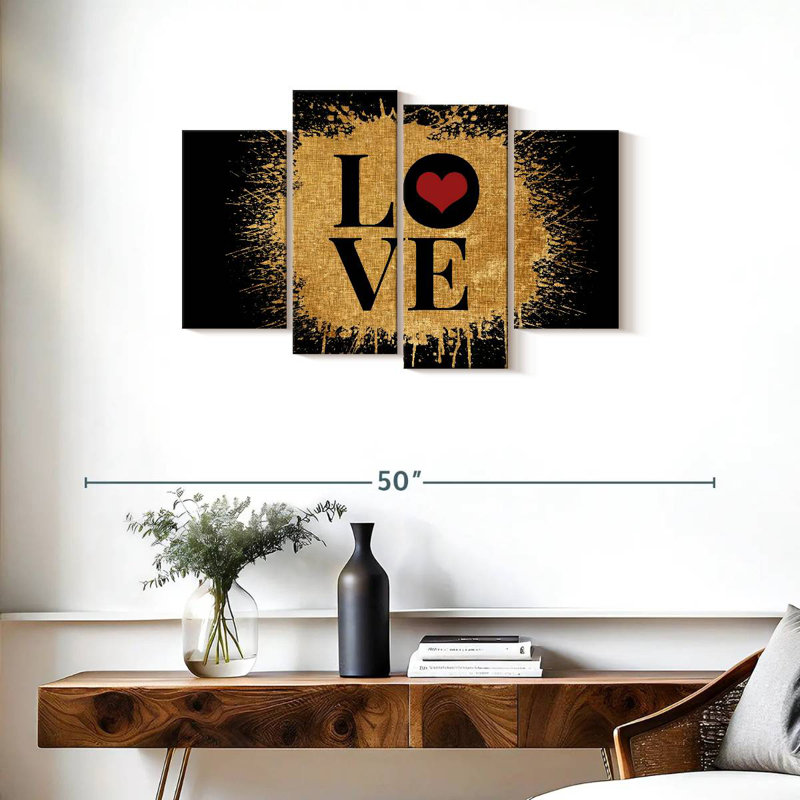 Tergel Love Typography II, 22" H x 36" W