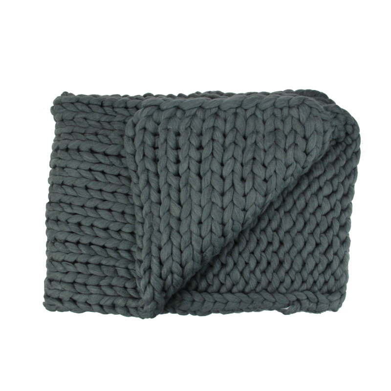 Jeté 50 x 60, Gris fumé