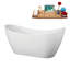 Baignoire autoportante 63 "avec drain interne Streamline-101697910