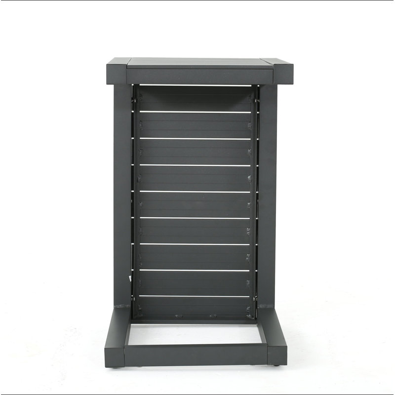 CAPE CORAL ALU C-SHAPED TABLE GREY, Gray