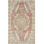 One-of-a-Kind Hand-Knotted 1960s 4'5" x 7'3" Wool Area Rug in Red/Yellow/Pink/Ivory