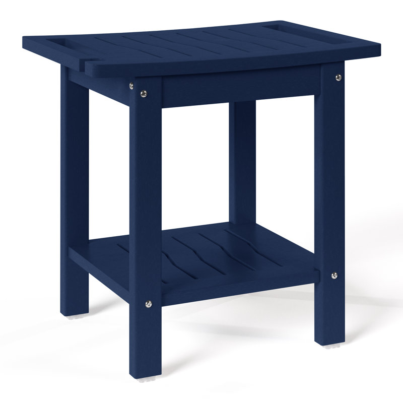 Poly Shower Bench, Navy