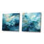Ciacci - Ensemble de 2 collages carrés à spirales abstraites-101858859-101858861