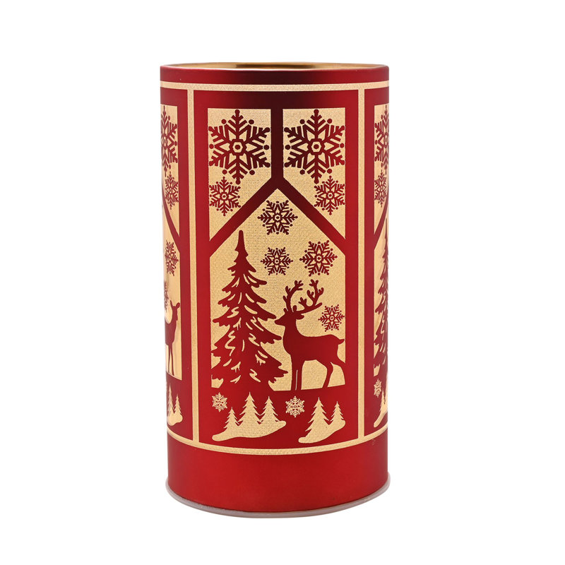 Regal Tidings Glass LED Tube Christmas Windows