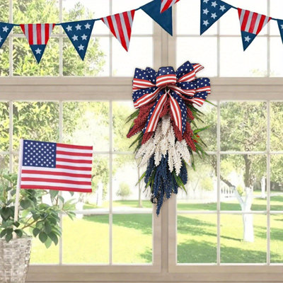 Patriotic Swag For Front Door