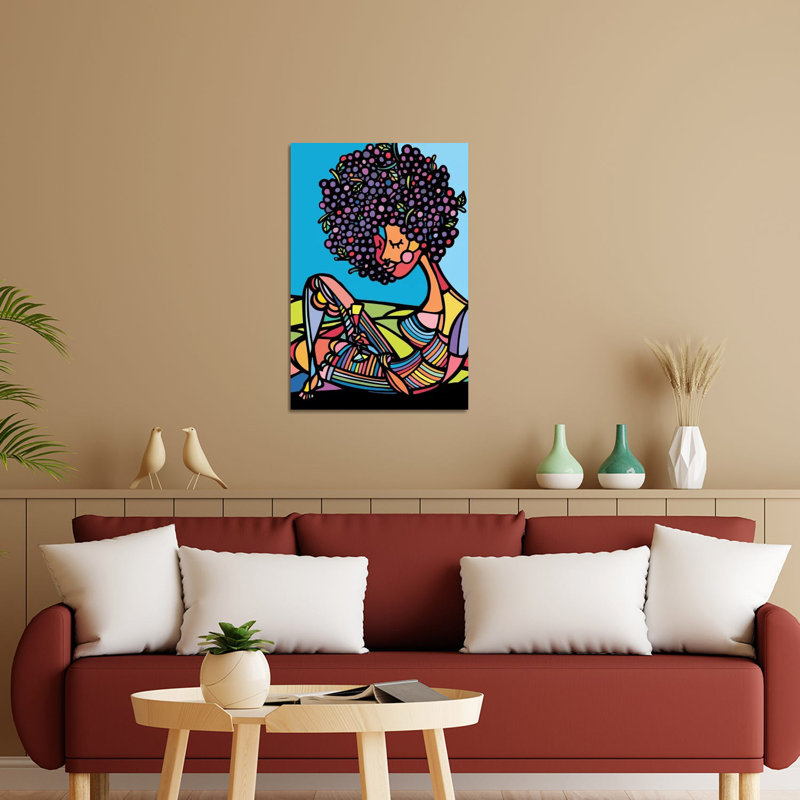 «Afro» par Ninhol - impression sans cadre, H 24 po x l 16 po x P 0,25 po