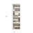 Light Blue And Ivory Patchwork Power Loom Stain Resistant Rug