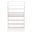 Range-chaussures blanc de 25,59 po de largeur