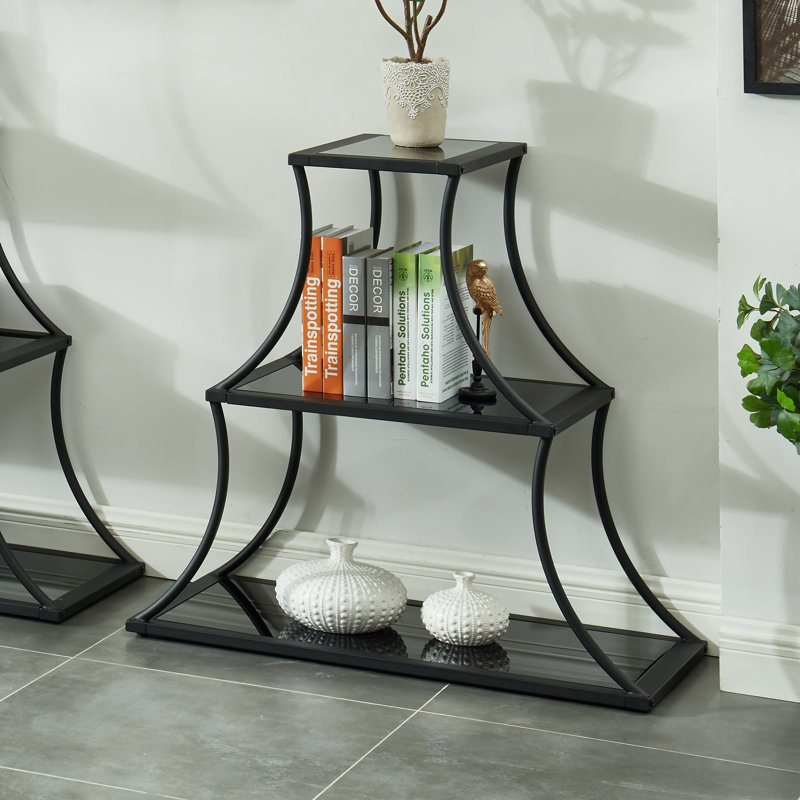 Clearwater Etagere Bookcase, (2 Shelves) 34.13"H x 35.63"W x 15.75"D