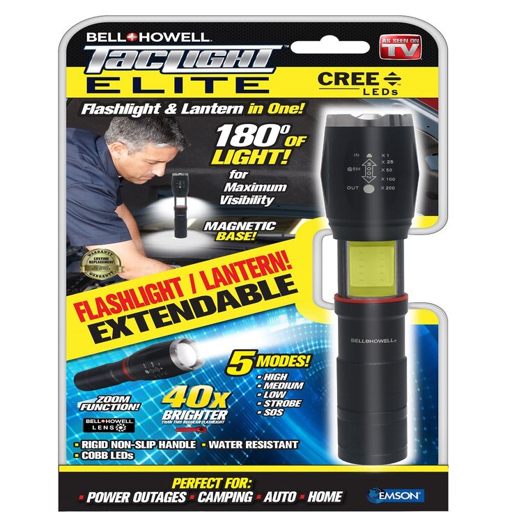 Bell & Howell TacLight Pro High Performance Flashlight - Set of 3