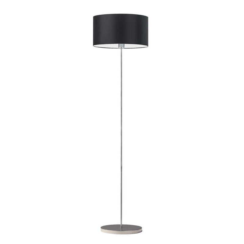 Askel 156cm Traditional Floor Lamp, Black, Silver