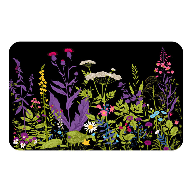 Tapis antidérapant antidérapant lavable à la machine, Rectangle - L 24 po x l 16 po