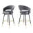 Roellig Swivel Upholstered Bar Stool with Metal Frame-1474040079