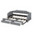 Daybed With Storage Drawers & Pop Up Trundle, Upholstered Extendable Daybed With LED Lights-1834695664
