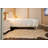 Algot Handmade Cowhide White/Gold Area Rug