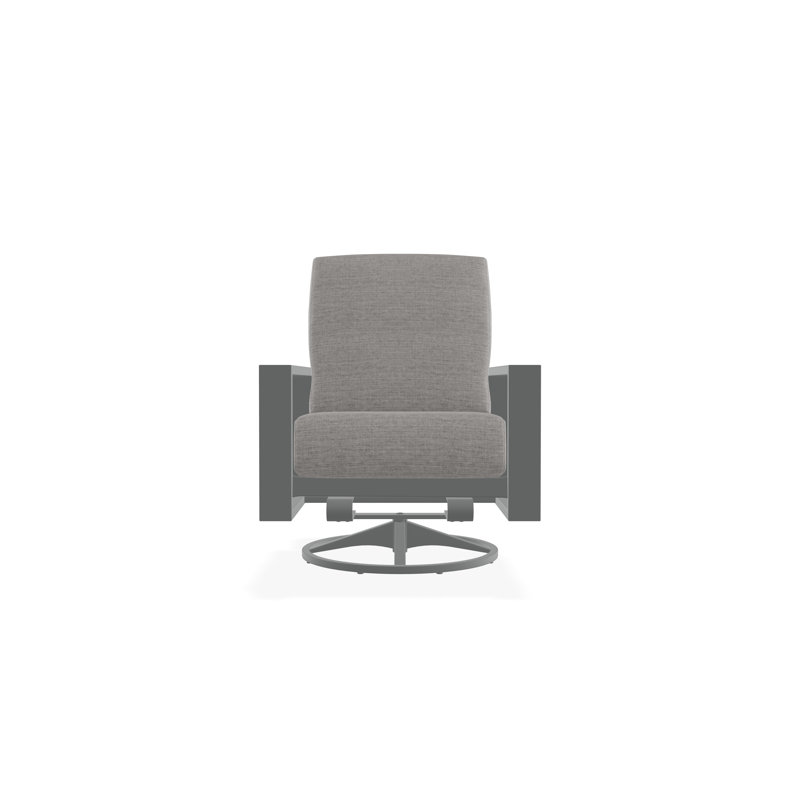 Larssen Deep Seating Cushion Swivel Rocker, Canvas Granite Sunbrella® Canvas, Graphite