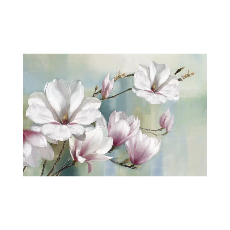 «Magnolia Blooms», impression sur toile tendue, H 26 po x l 40 po x P 1,5 po