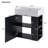 21.6 Inch Modern Floating Bathroom Vanity with Ceramic Basin, Space-Saving Design-922819484