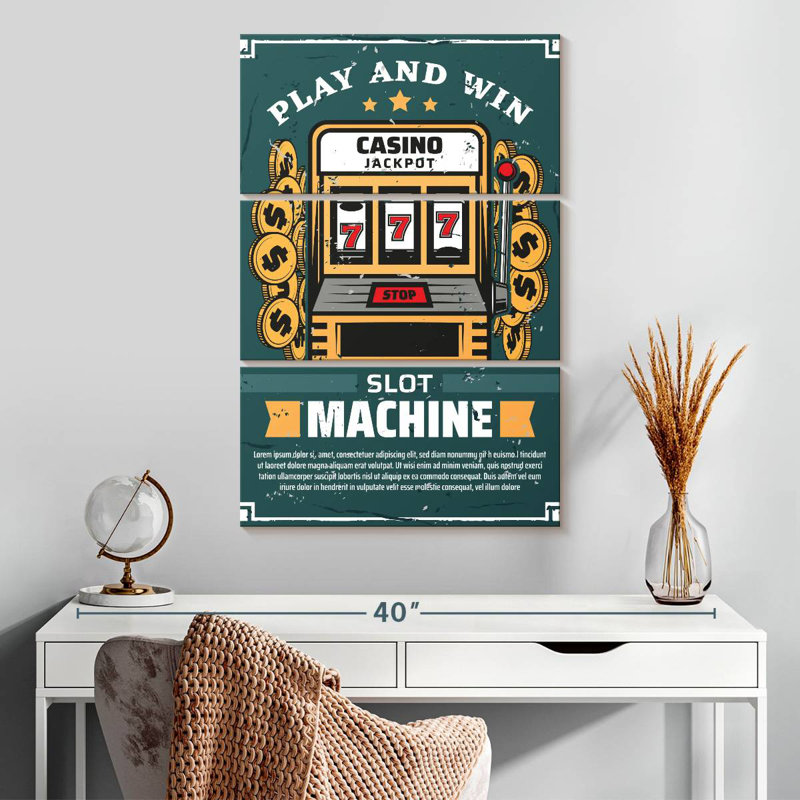 Machine à sous Senne Play And Win, H 32 po x l 20 po