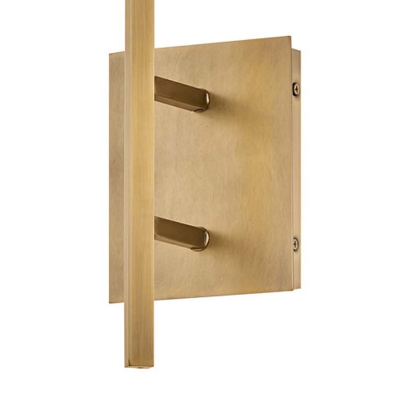 Fenwick Single Light Wall Sconce w/ Natural Paper Shade, Heritage Brass