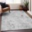 Tapis gris Prisco lavable à la machine de qualité supérieure-1934216016