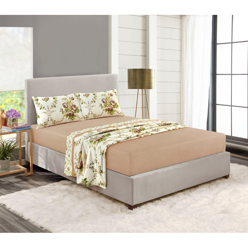 Alisabeth Flannel Sheet Set, Double (4'6), Natural