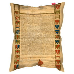 Magna Carta Facsimile British Library Cushion