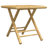  Bistro Set Natural Bamboo Foldable Square Rustic