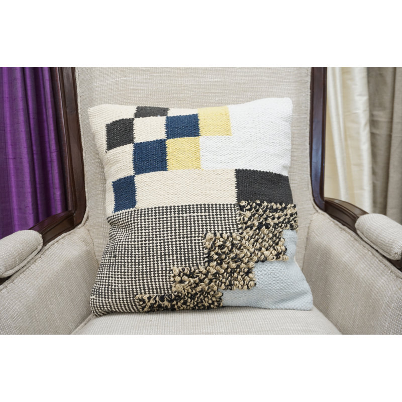 Cotton Blend Throw Pillow