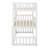Triple Wood Bunk Bed, With Ladders, Guardrails-166233473