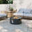28 inch Outdoor Round Fire Pit Table Propane Iron Firepit for Outside Patio