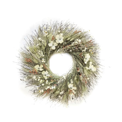 Dried Dogwood Spring Wreath