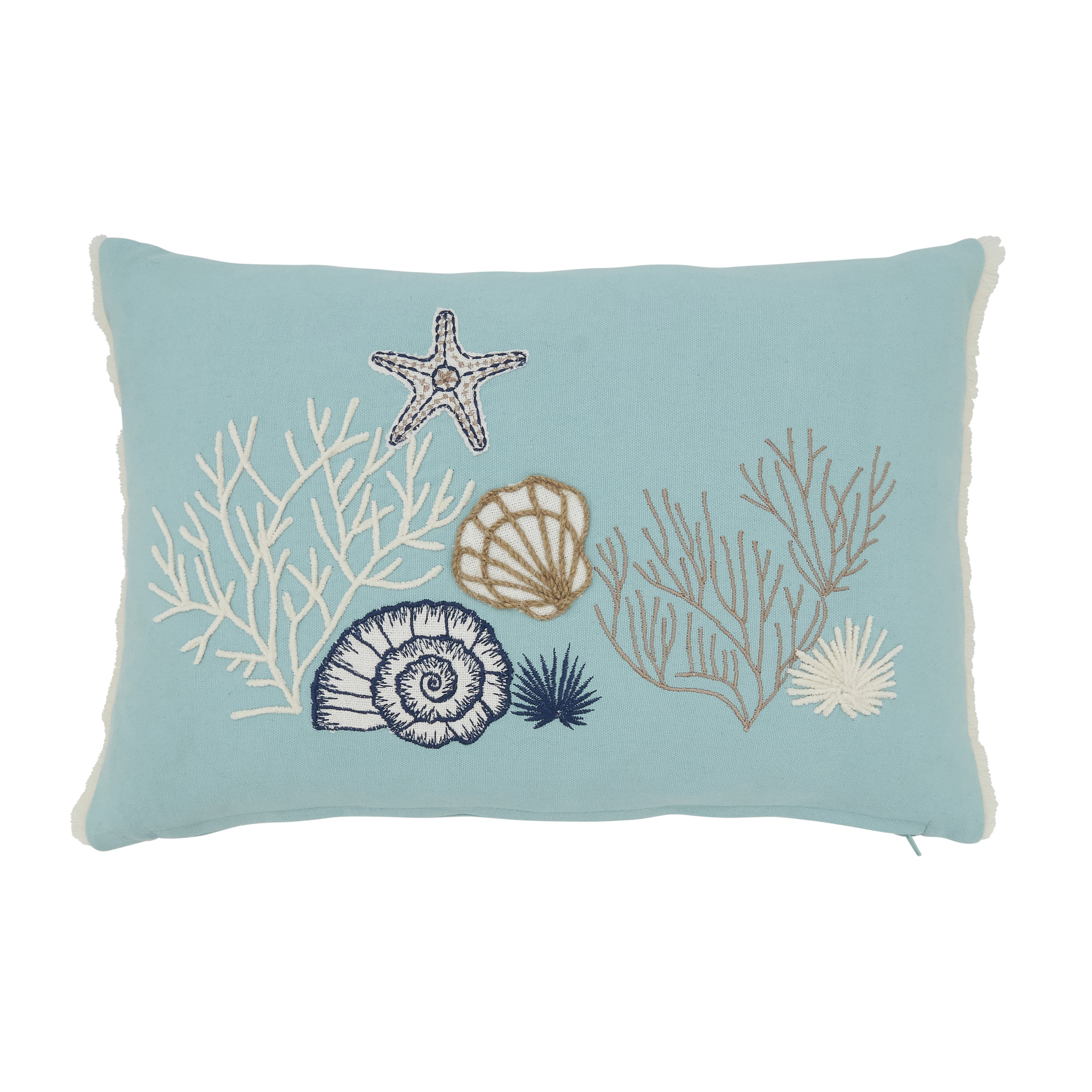 SARO LIFESTYLE Laelia Collection Federa Per Cuscino In Misto Cotone – 40,6x61 Cm, Verde, Con Cerniera, Retro Solido, Lavabile A Freddo