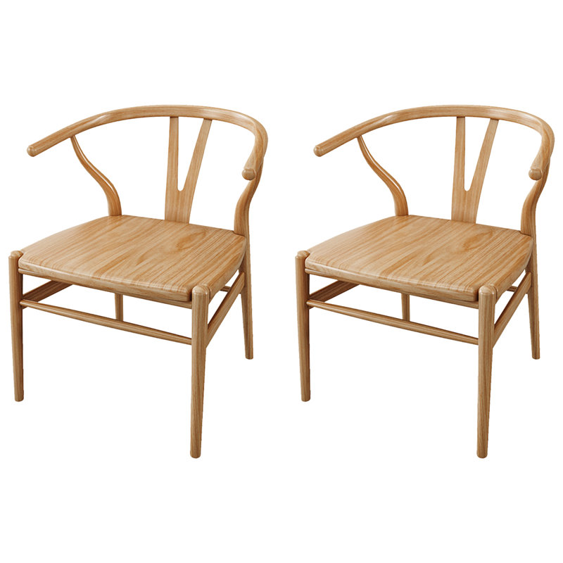 Chaise de salle à manger de salon en bois massif