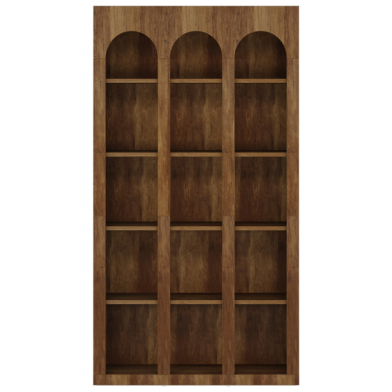 Bibliothèque rustique 70,87 "à 5 niveaux